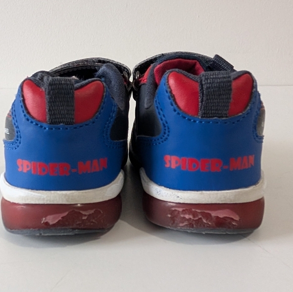GEOX Sport Spiderman Light Up Strap Boys Sneaker 6.5 - Picture 4 of 5